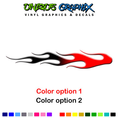 Golf Cart Decals Flames 1 pair 2 color UGX1233 image 3