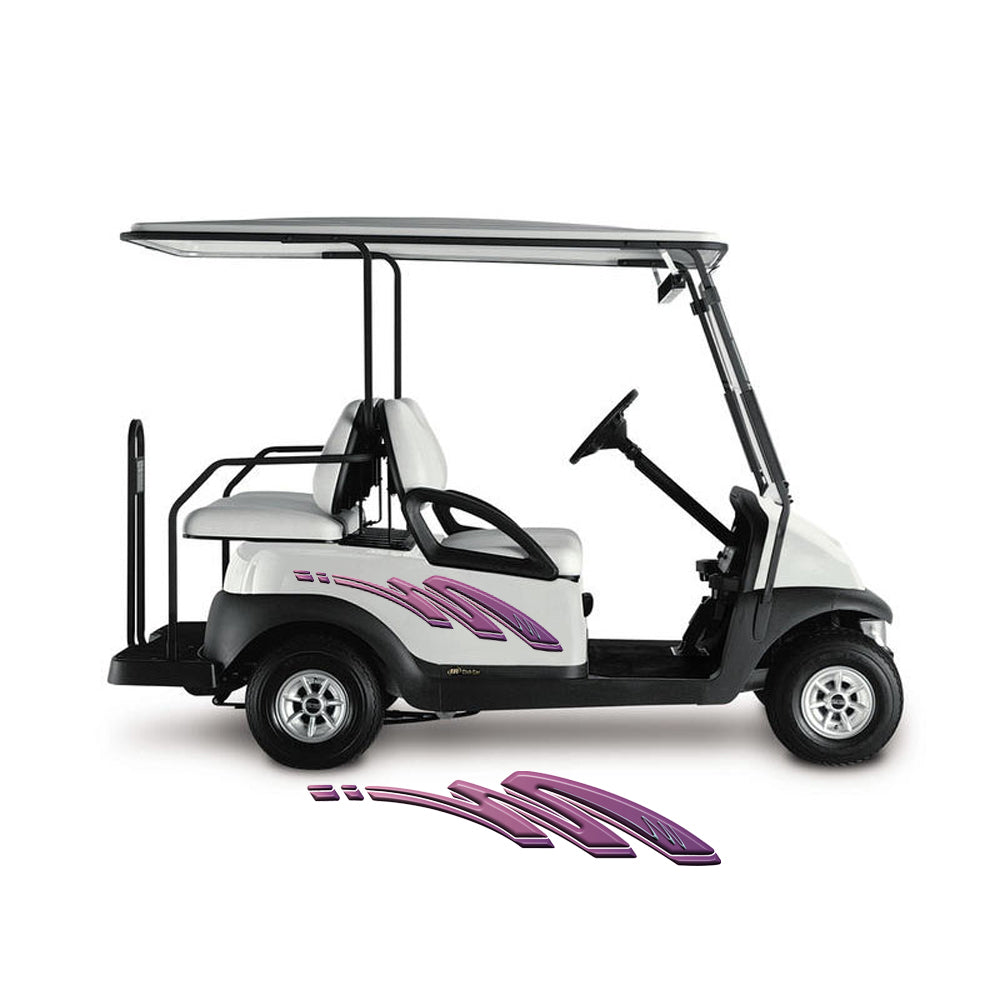 Golf Cart Decals Side Graphics 1 pair choose your color image 3