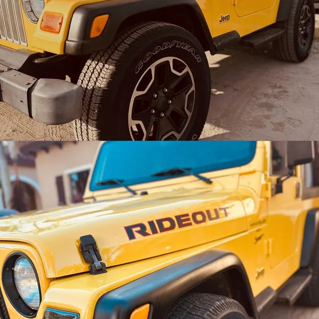 Jeep Name Hood Decal OEM Styles Fits all Jeep Wranglers 25in