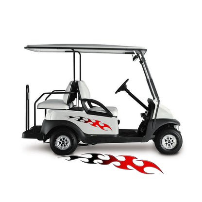 Golf Cart Decals Flames 1 pair 2 color UGX768 image 2