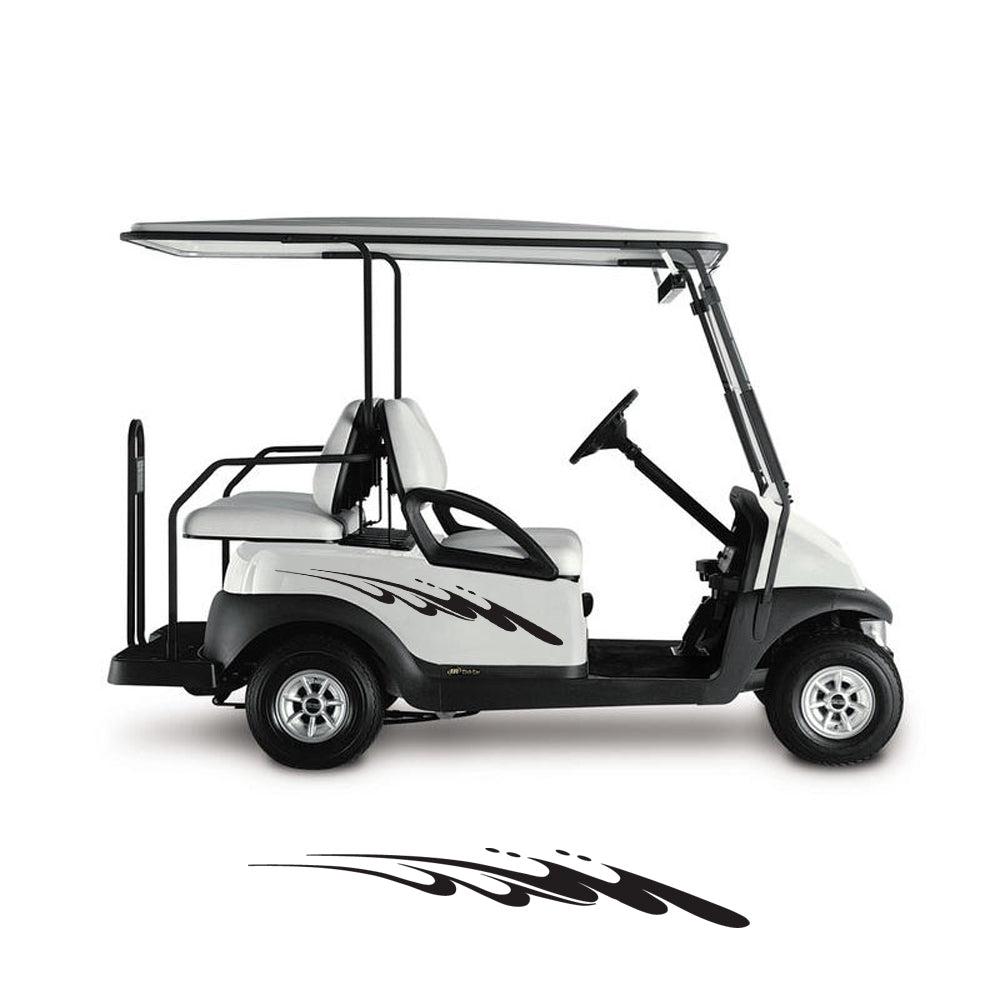 Golf Cart Decals Side Graphics 1 pair choose your color image 0