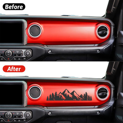 Dash Decal Mountain Scene fits any JL JT Gladiator or Wrangler Mo image 1