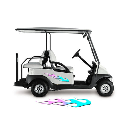 Golf Cart Decals Flames 1 pair 2 color UGX1233 image 1