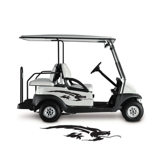 Golf Cart Decals Side Graphics 1 pair choose your color image 0