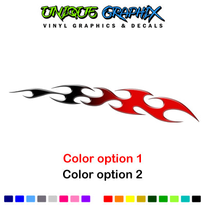 Golf Cart Decals Flames 1 pair 2 color UGX768 image 3
