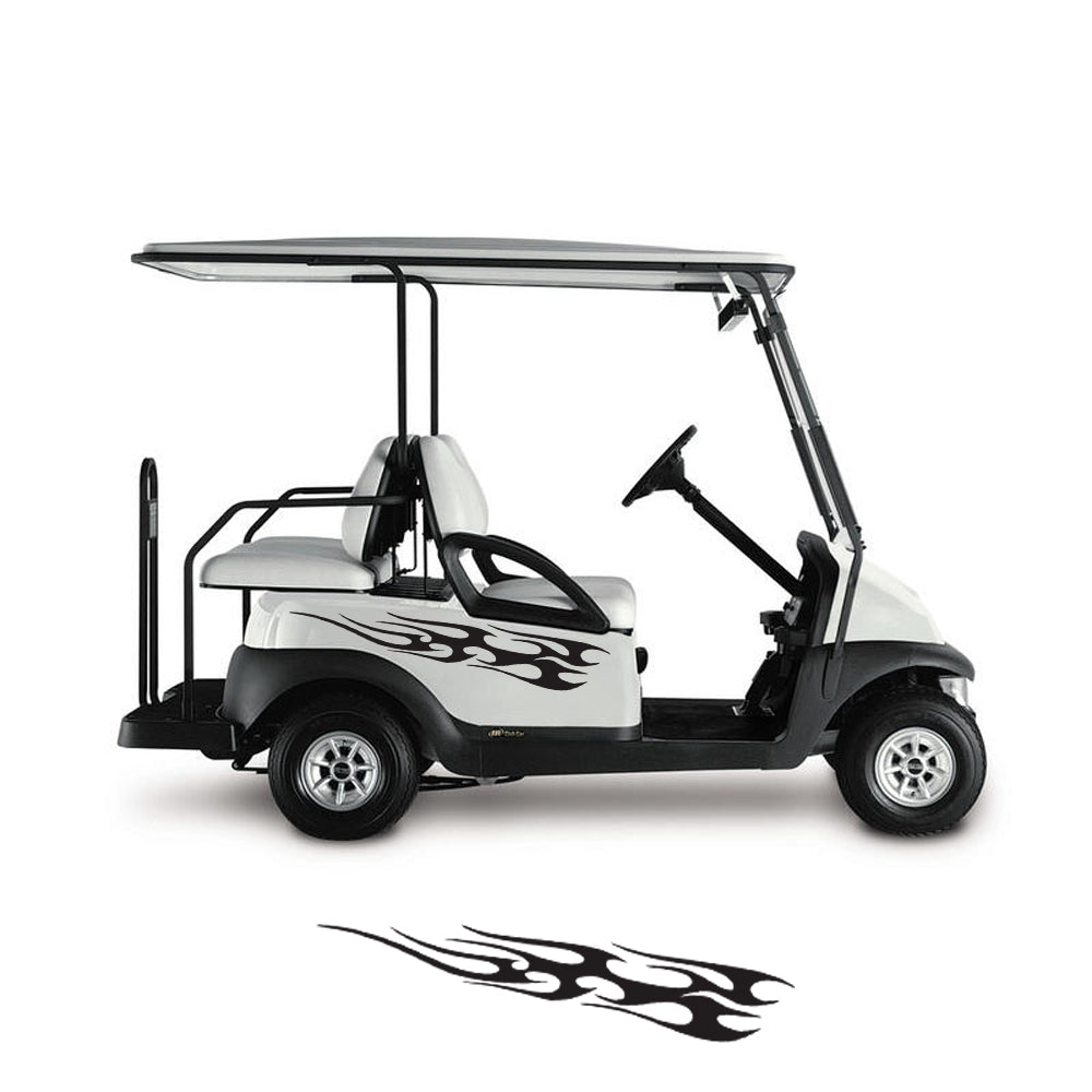 Golf Cart Decals Side Graphics 1 pair choose your color image 0
