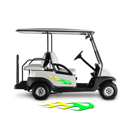 Golf Cart Decals Flames 1 pair 2 color UGX1233 image 2