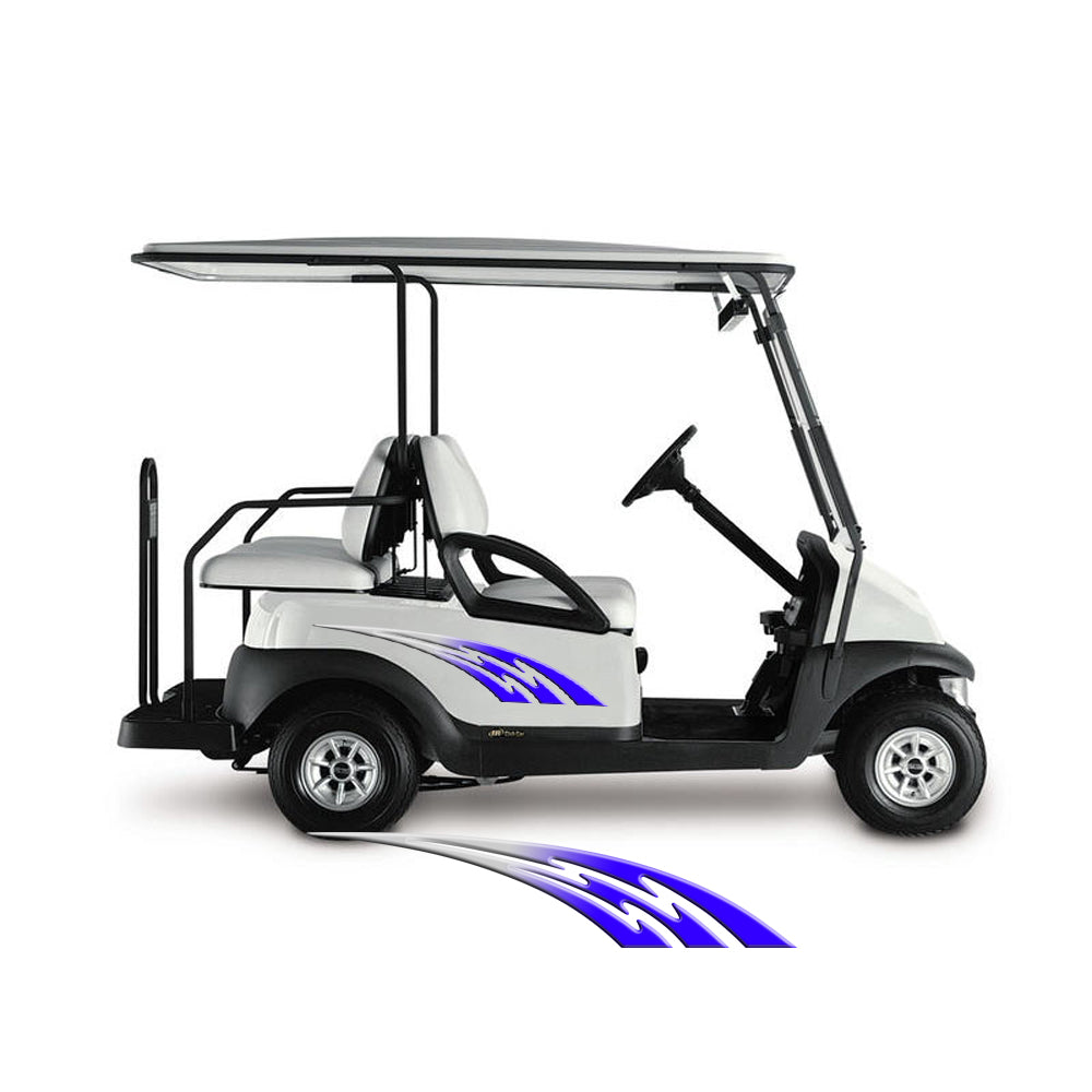 Golf Cart Decals Tribal Flames 1 pair 2 color UGX1244 image 1