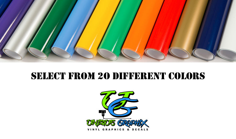 Golf Cart Decals Side Graphics 1 pair choose your color image 2