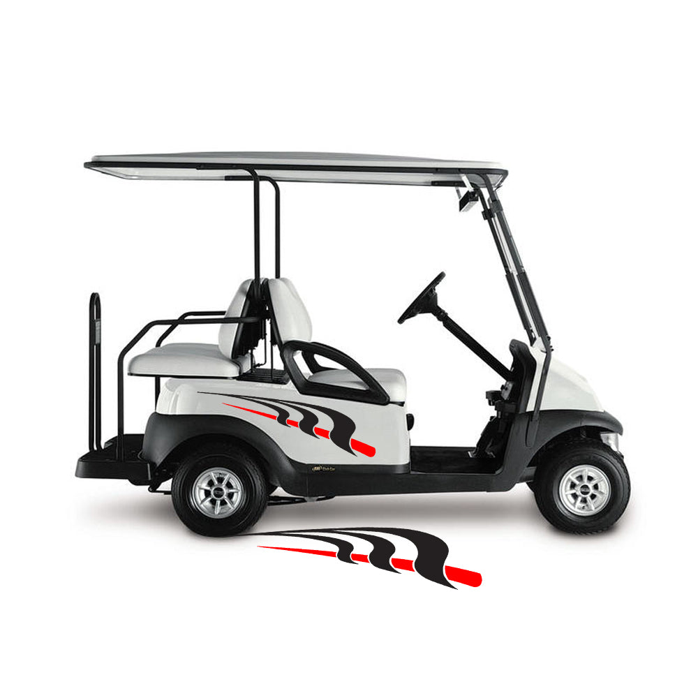 Golf Cart Decals Tribal Flames 1 pair 2 color UGX1246 image 1