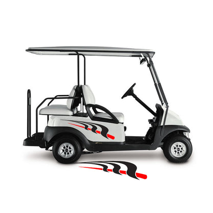 Golf Cart Decals Tribal Flames 1 pair 2 color UGX1246 image 1