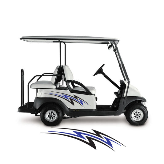 Golf Cart Decals Side Graphics 1 pair 2 color UGX1023 image 0