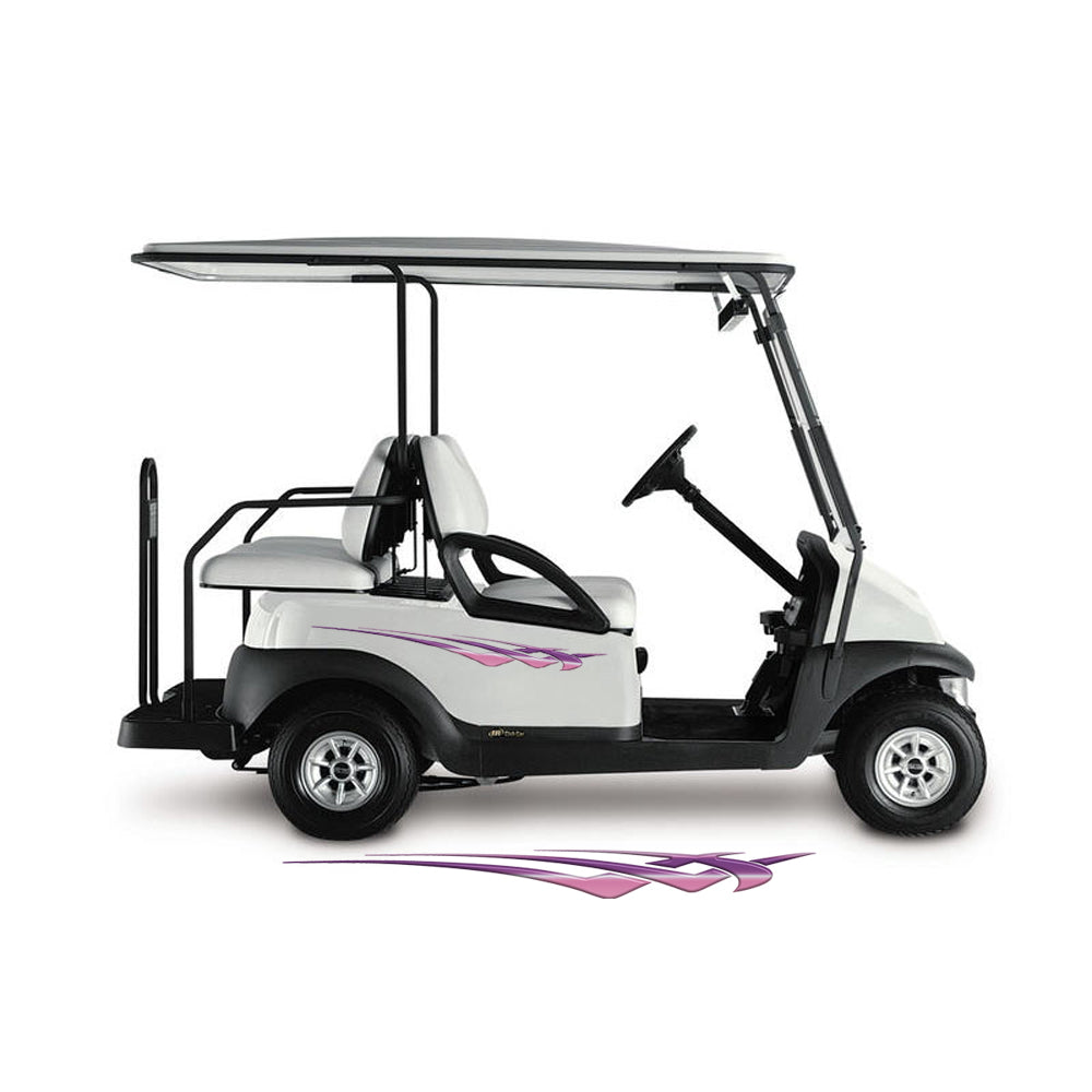 Golf Cart Decals Side Graphics 1 pair choose your color image 4