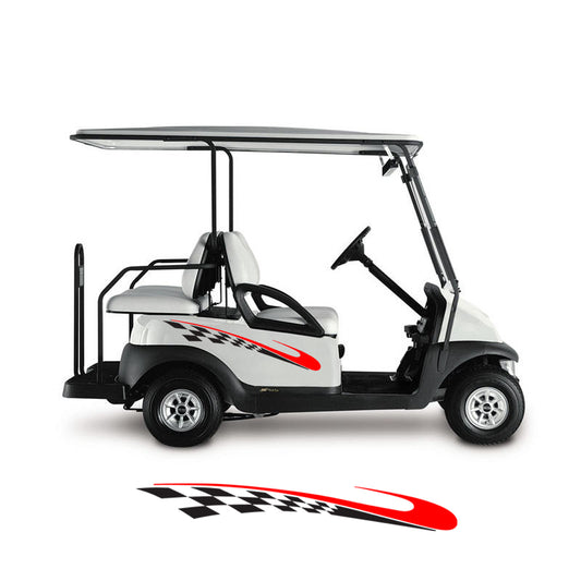 Golf Cart Decals Side Graphics 1 pair 2 color UGX723 image 0
