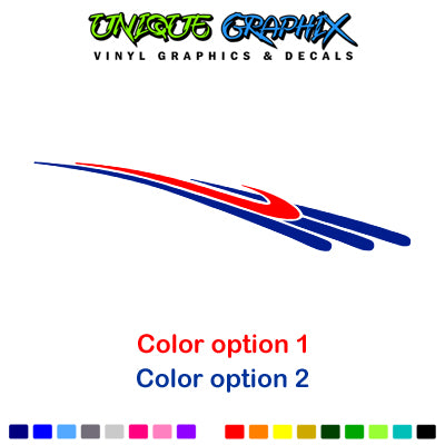 Golf Cart Decals Side Graphics 1 pair 2 color image 2