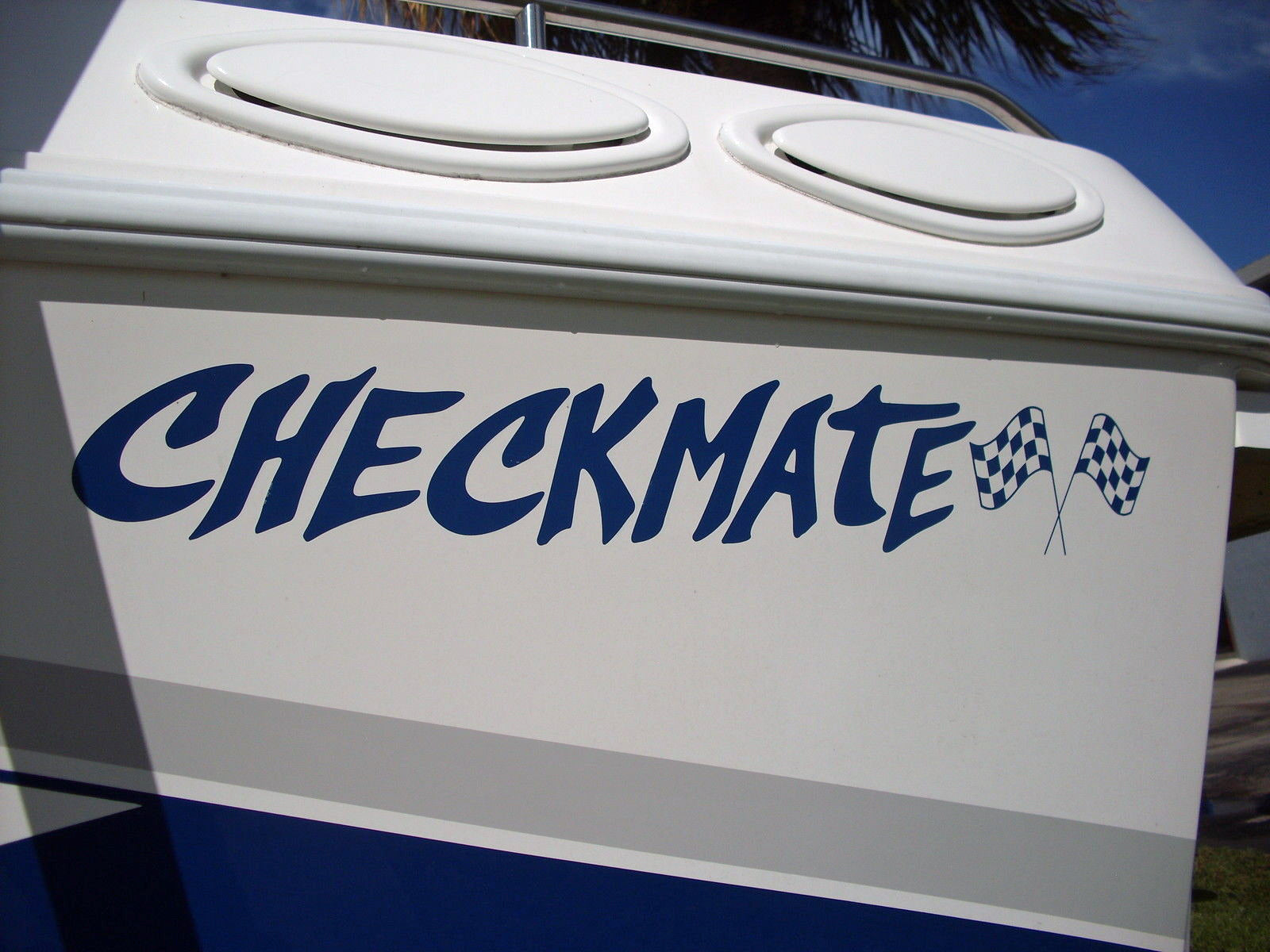 CHECKMATE Boats Decals for Check Mate Boat Hull 24inch image 0