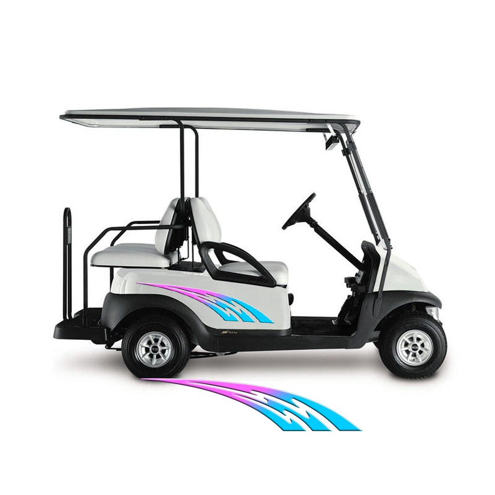 Golf Cart Decals Tribal Flames 1 pair 2 color UGX1244 image 3