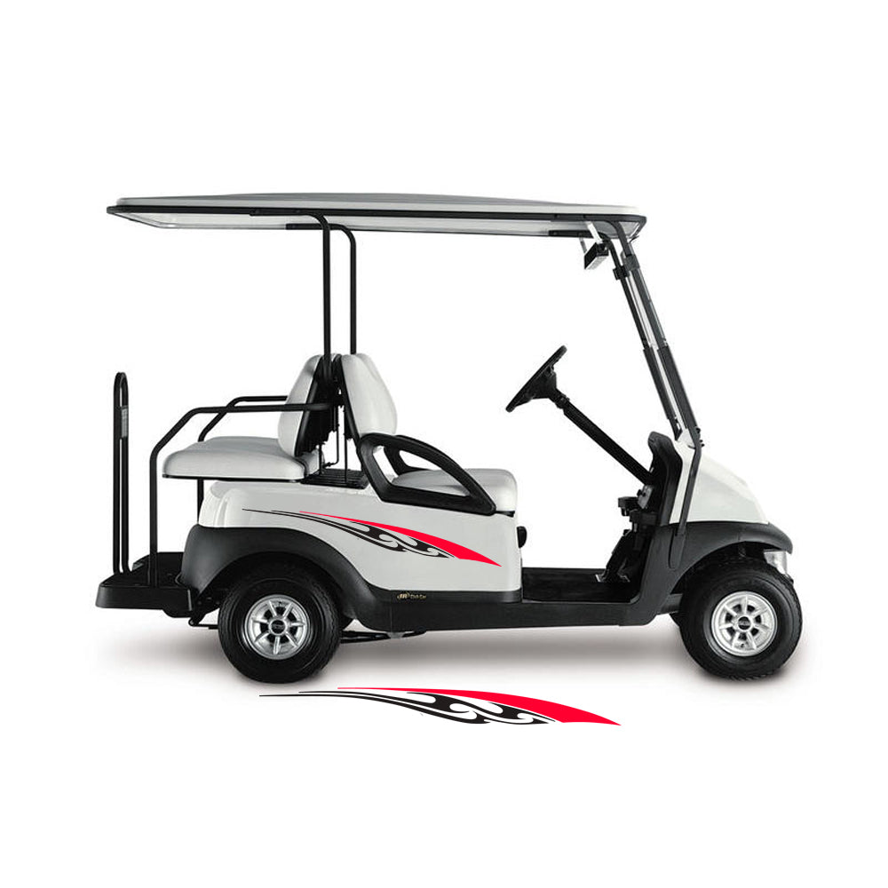 Golf Cart Decals Tribal Flames Go Kart Graphic s 1 pair 2 color UGX746 image 4