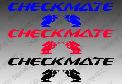 CHECKMATE Boats Decals for Check Mate Boat Hull 28inch image 1