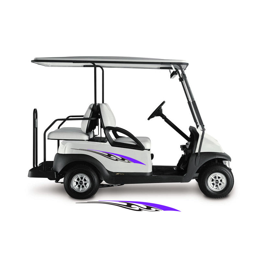 Golf Cart Decals Tribal Flames Go Kart Graphic s 1 pair 2 color UGX746 image 0