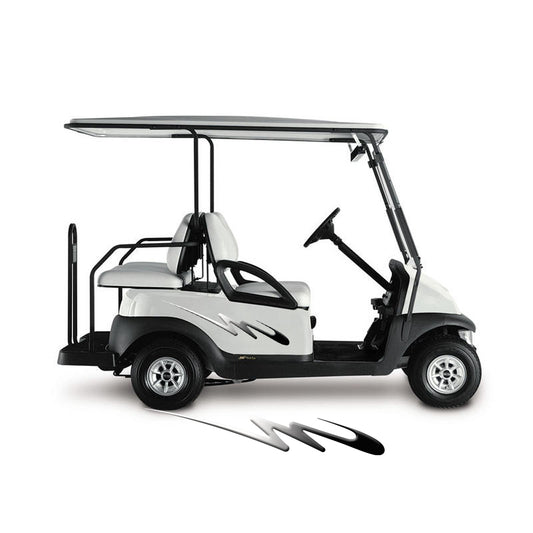 Golf Cart Decals Side Graphics 1 pair 2 color image 0