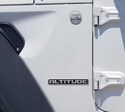 Altitude Fender Decals 3D Domed Resin Decals fits Wrangler and Gladiator 7 inch 1 Pair