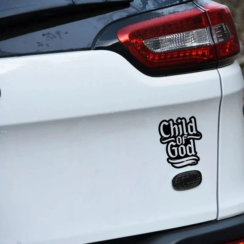 Child of God Decal Christ Life Jesus Christian Vinyl Decal car truck window sticker