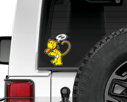 Eugene the Jeep Cartoon Decal UGXEU004