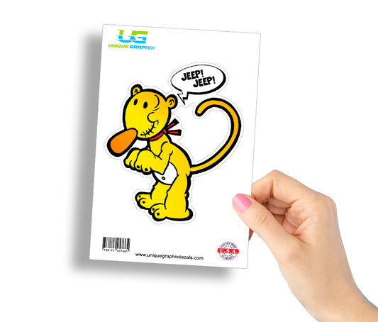 Eugene the Jeep Cartoon Decal UGXEU004