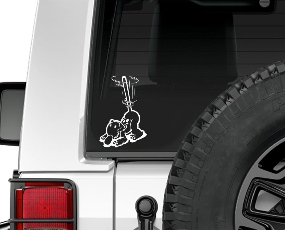 Eugene the Jeep Cartoon Decal for car truck jeep window or cup