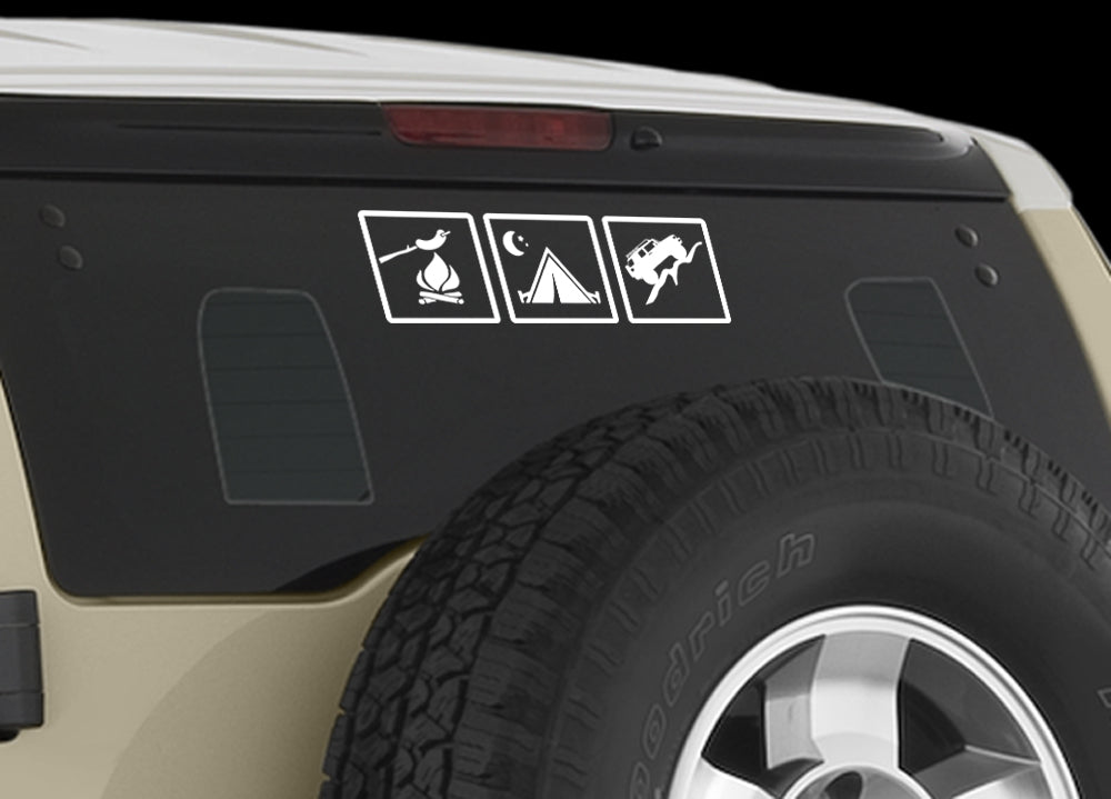 Eat Sleep offroad FJ Cruiser Decal Vinyl window car sticker