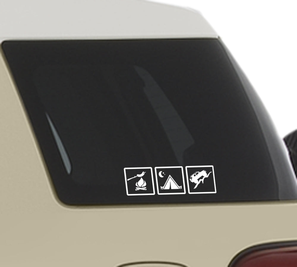 Eat Sleep offroad FJ Cruiser Decal Vinyl window car sticker