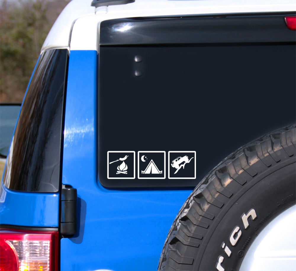 Eat Sleep offroad FJ Cruiser Decal Vinyl window car sticker