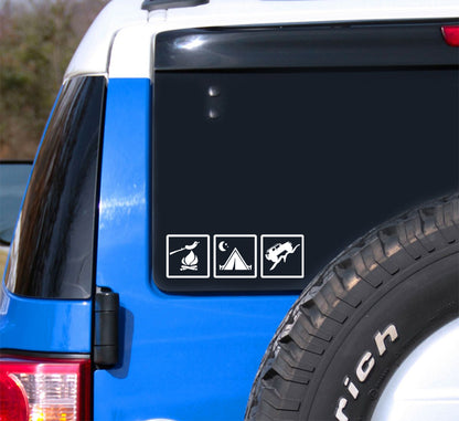 Eat Sleep offroad FJ Cruiser Decal Vinyl window car sticker