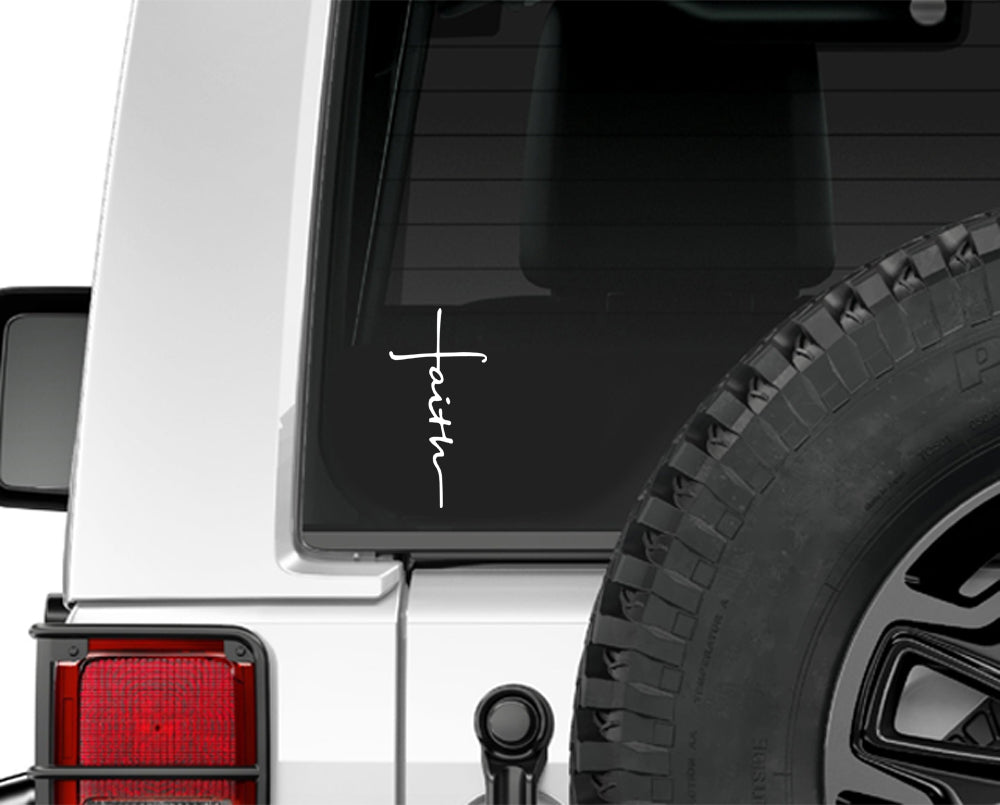 Faith decal Christ Life Christian Vinyl Decal car truck window sticker