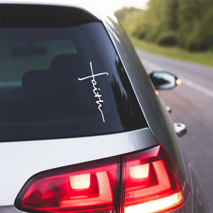 Faith decal Christ Life Christian Vinyl Decal car truck window sticker