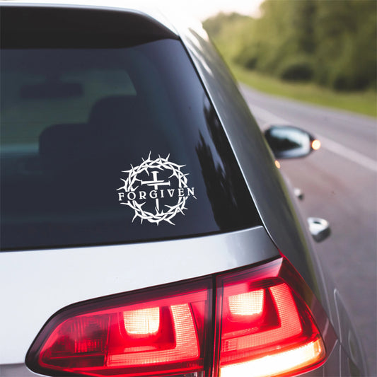 Forgiven Decal Christ Life Jesus Christian Vinyl Decal car truck window sticker