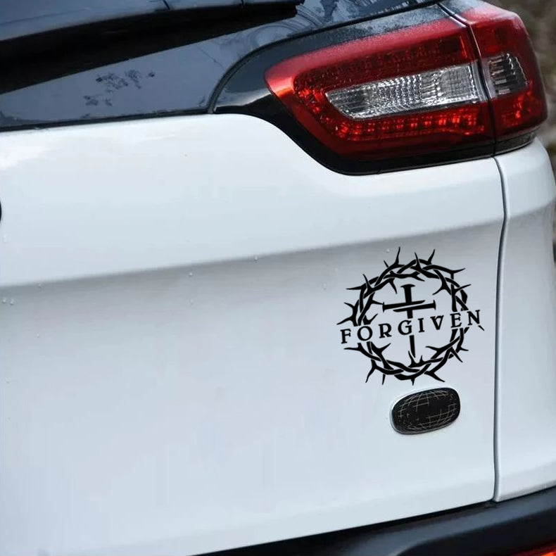 Forgiven Decal Christ Life Jesus Christian Vinyl Decal car truck window sticker