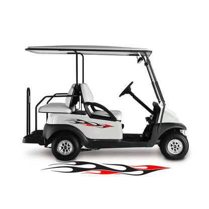 Golf Cart Decals Tribal Flames 1 pair 2 color UGX1230 image 0