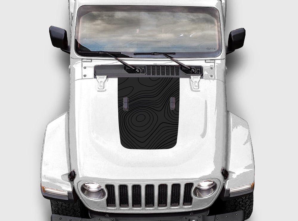 hood blackout decal for jeep