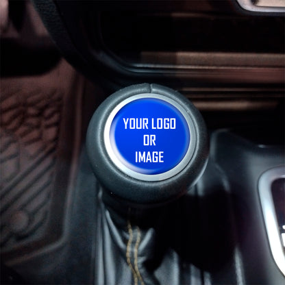 Personalized 3D Domed Flexible Gel Resin Shifter Badge For 2018-2025 Wrangler Gladiator Your image Pattern or Logo includes 4wd and shifter