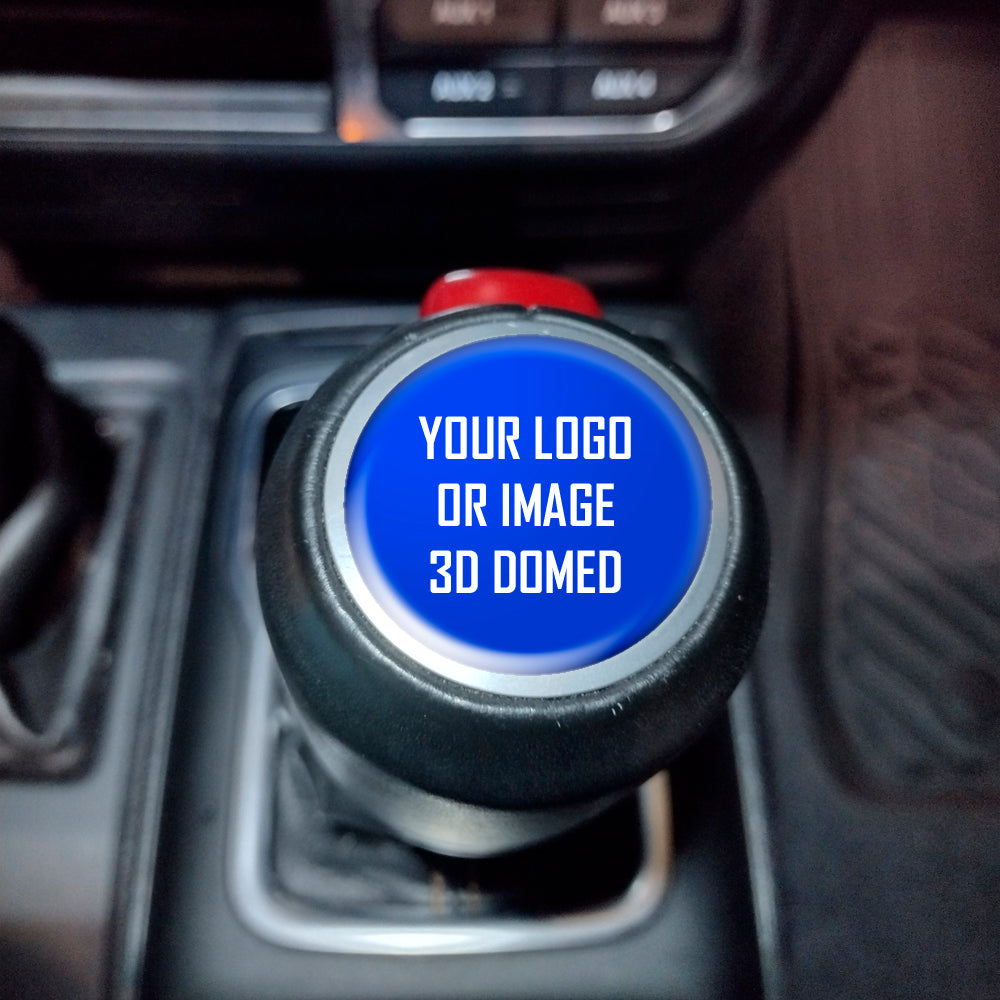 Personalized 3D Domed Flexible Gel Resin Shifter Badge For 2018-2025 Wrangler Gladiator Your image Pattern or Logo includes 4wd and shifter