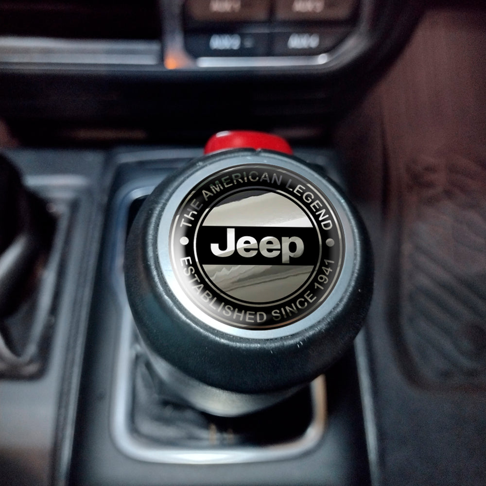 Personalized 3D Domed Flexible Gel Resin Shifter Badge For 2018-2025 Wrangler Gladiator Your image Pattern or Logo includes 4wd and shifter