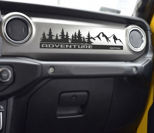 Dash Decal Adventure Edition fits any JL JT Gladiator or Wrangler Model Dashboar