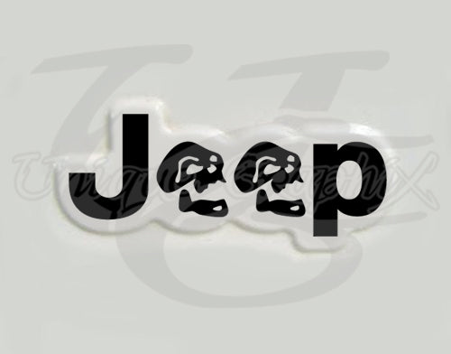 Custom Skull Fender Side Decal compatible with 1997 - 2006 TJ Jeep Wrangler 1 pair