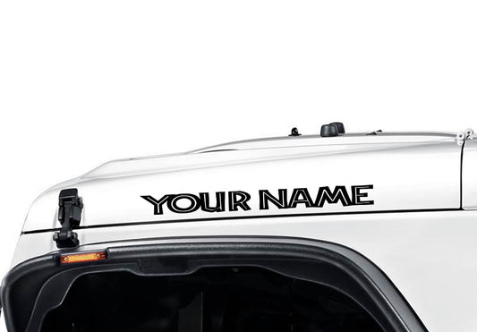 Custom Islander Jurassic Style Hood Decals 1 pair 22in Compatible with 1997–2006 Jeep Wrangler