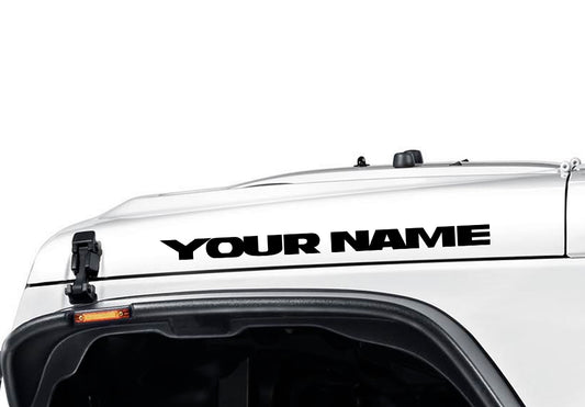 Custom TJ Style Hood Decals 1 pair Compatible with 1997–2006 Jeep Wrangler