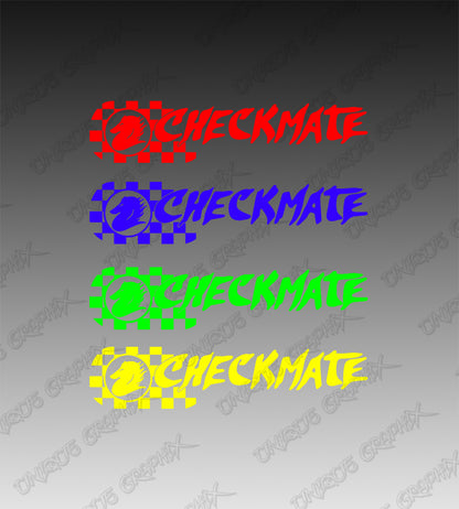 CHECKMATE Boats Decals for Check Mate Boat Hull 14inch image 1