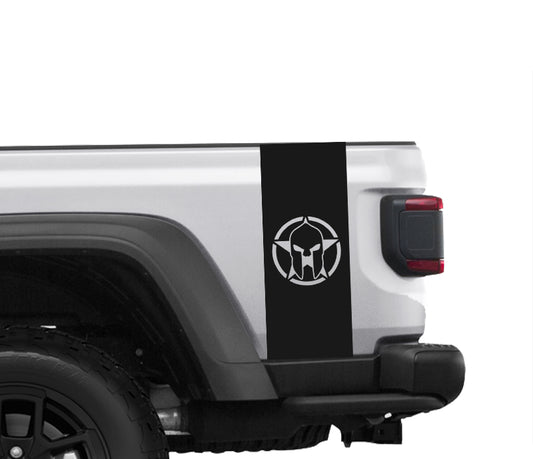 Gladiator bedside decal sticker with Star Warrior Graphic 1 Pair image 0