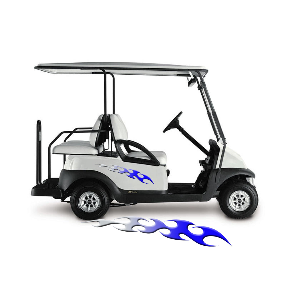 Golf Cart Decals Flames 1 pair 2 color UGX768 image 1